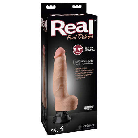 Real Feel Deluxe No 6 Flesh Penis Vibrator > Realistic Dildos and Vibes > Realistic Vibrators