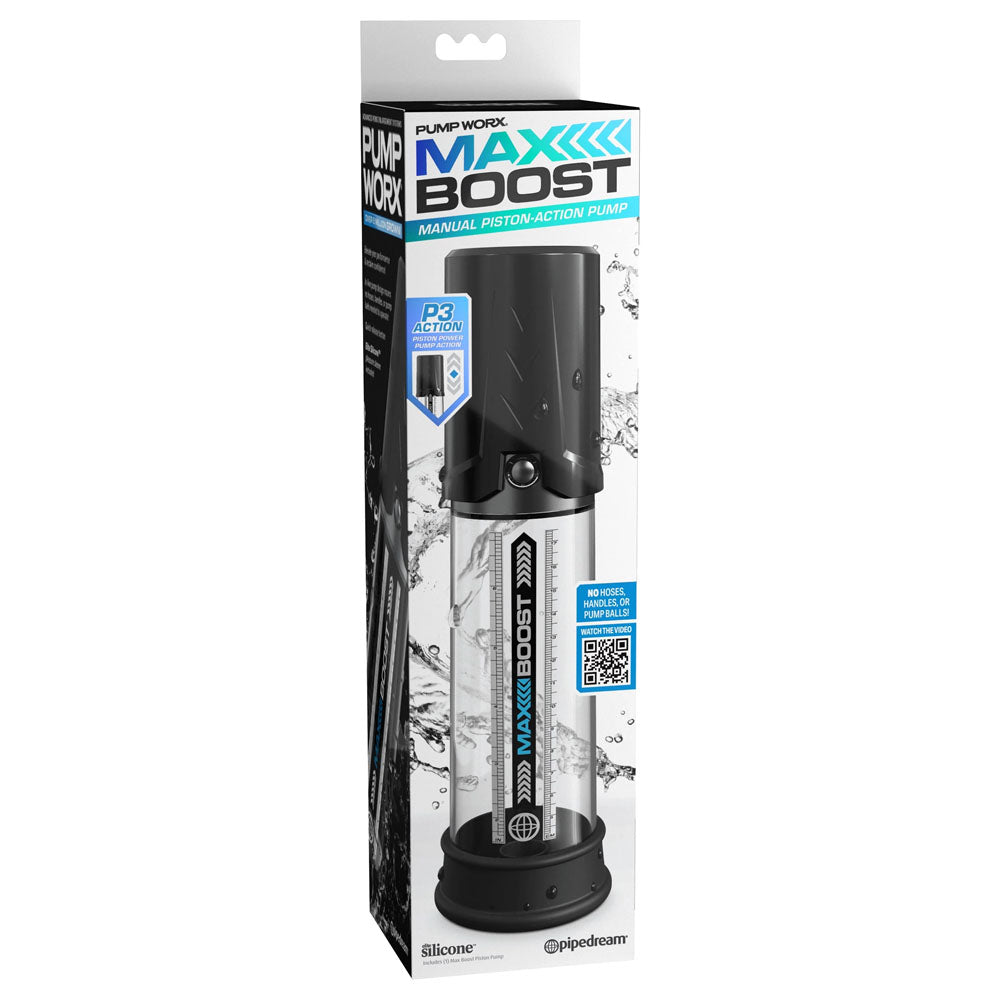 Pump Worx Max Boost – 7 Inch Insertable Penis Pump with Vacuum Pressure Technology > Pumps > Penis Pumps Electric