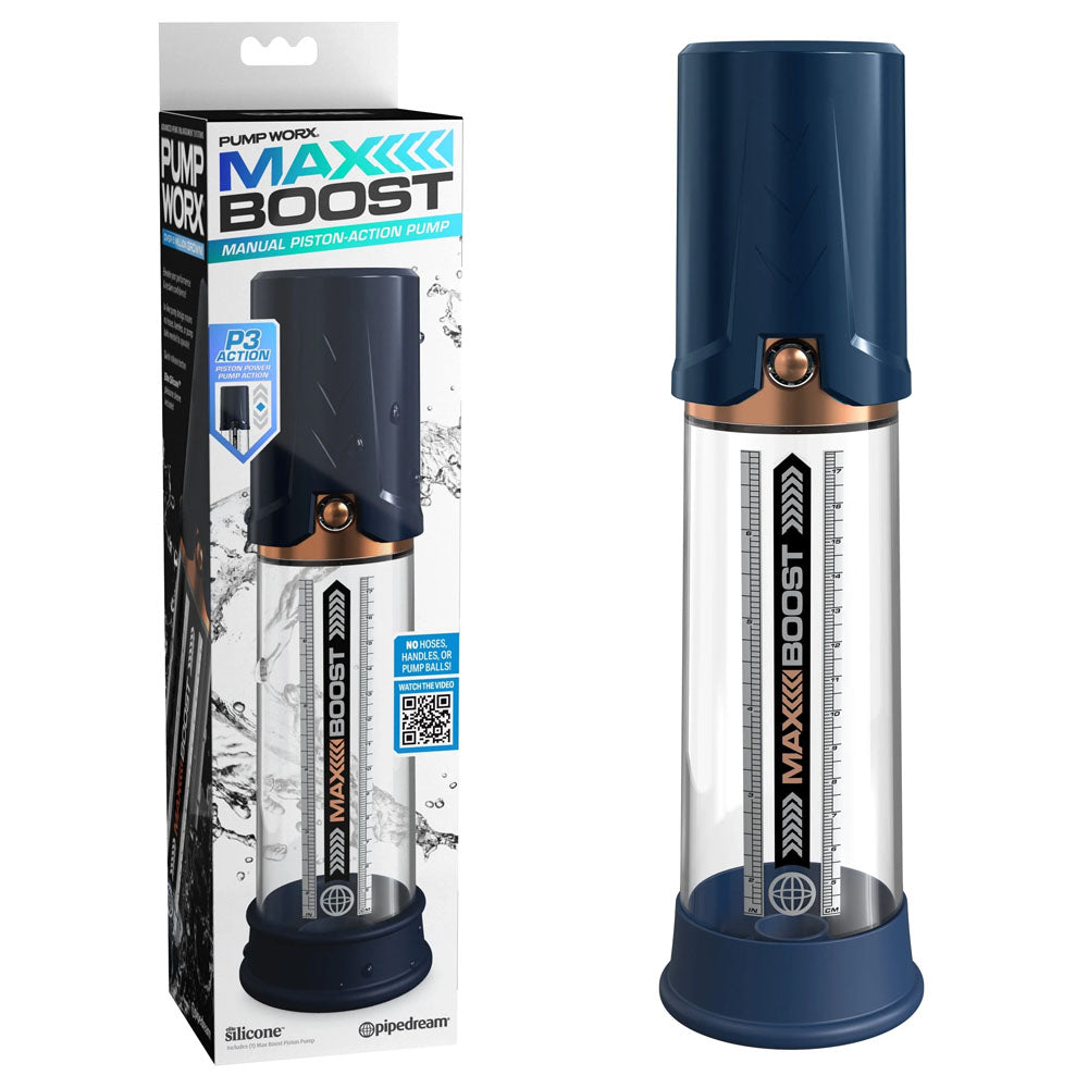 Pump Worx Max Boost – 7 Inch Insertable Penis Pump with Vacuum Pressure Technology > Pumps > Penis Pumps Electric