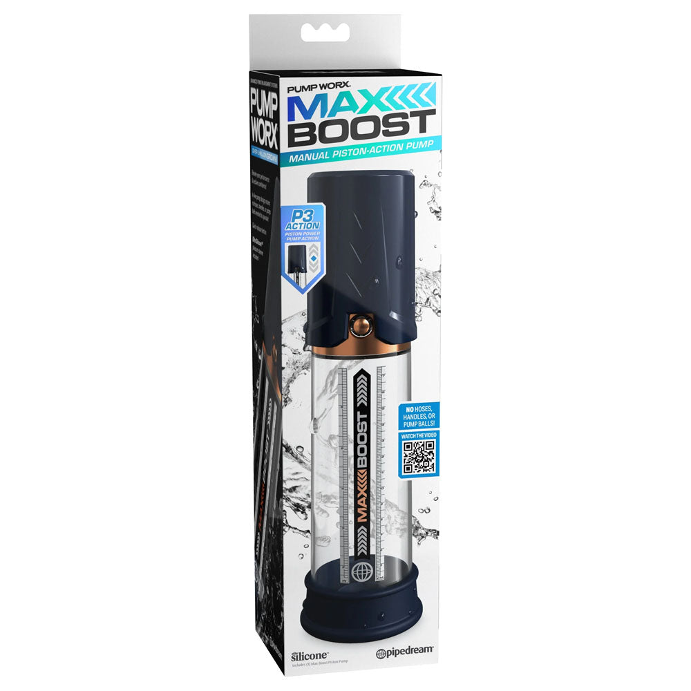 Pump Worx Max Boost – 7 Inch Insertable Penis Pump with Vacuum Pressure Technology > Pumps > Penis Pumps Electric