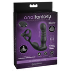 Anal Fantasy Elite Ass-Gasm Slide & Glide USB Rechargeable Silicone 7.5 Inch Prostate Massager Black > Anal Range > Prostate Plugs