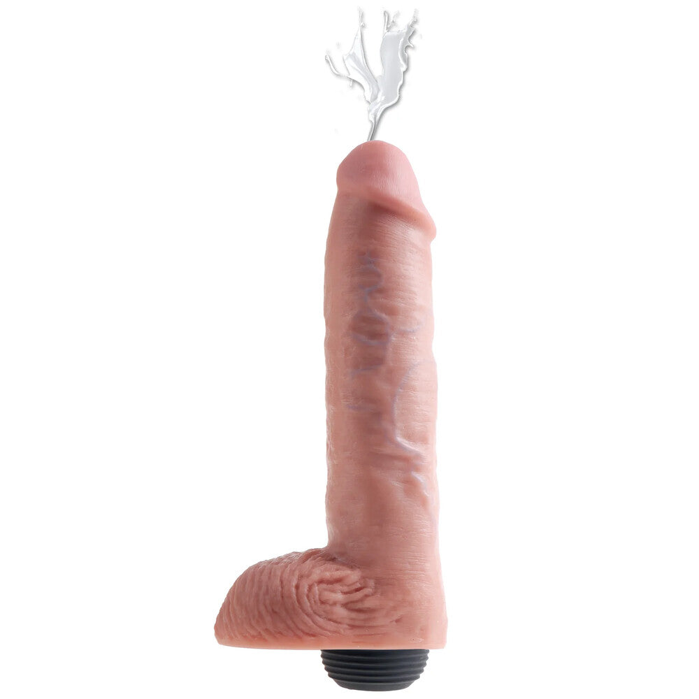 King Cock 11 Inch Squirting Cock With Balls Flesh Default Title > Realistic Dildos and Vibes > Squirting Dildos