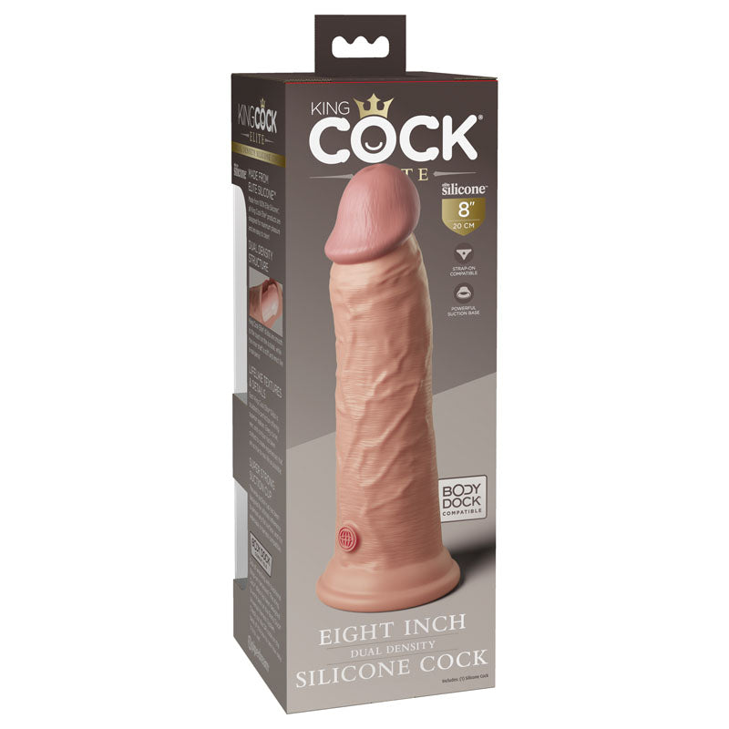 King Cock Elite 8 Inch Dual Density Silicone Dildo > Dildos > Realistic Dildos