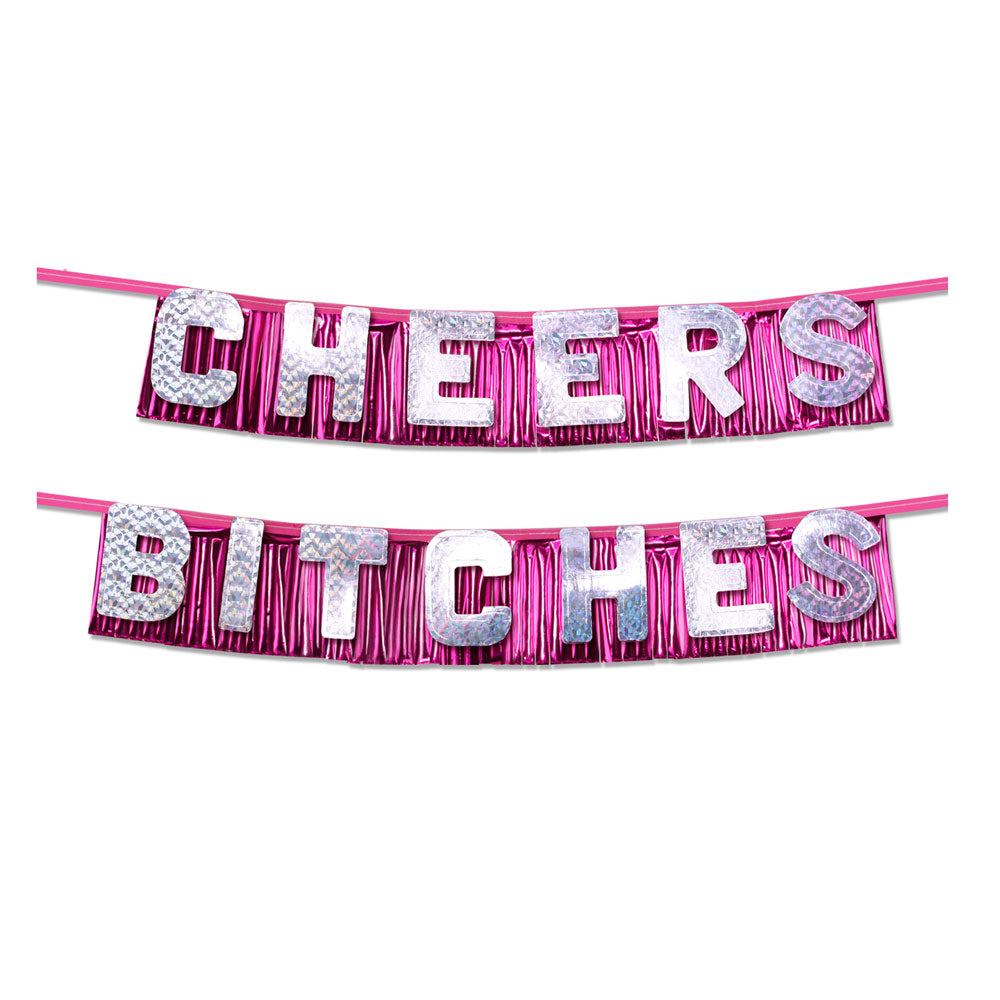Bachelorette Party Favors Cheers Bitches Party Banner Default Title Hen And Stag Nights