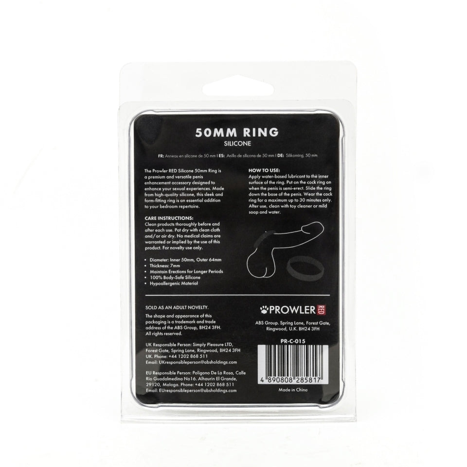 Prowler Red Silicone 50mm Ring > Sex Toys For Men > Love Rings