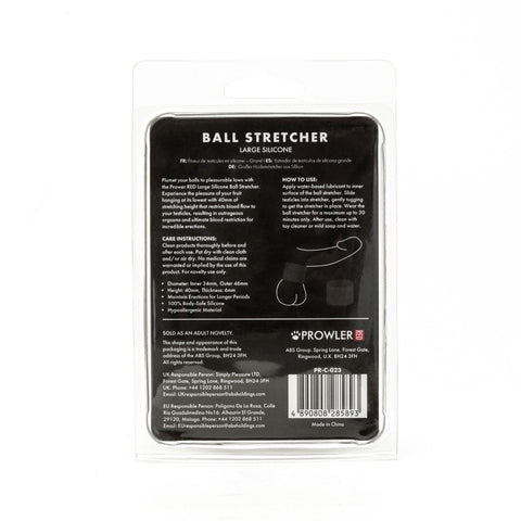 Prowler Red Large Silicone Ball Stretcher For Men Comfort > Sex Toys For Men > Love Rings