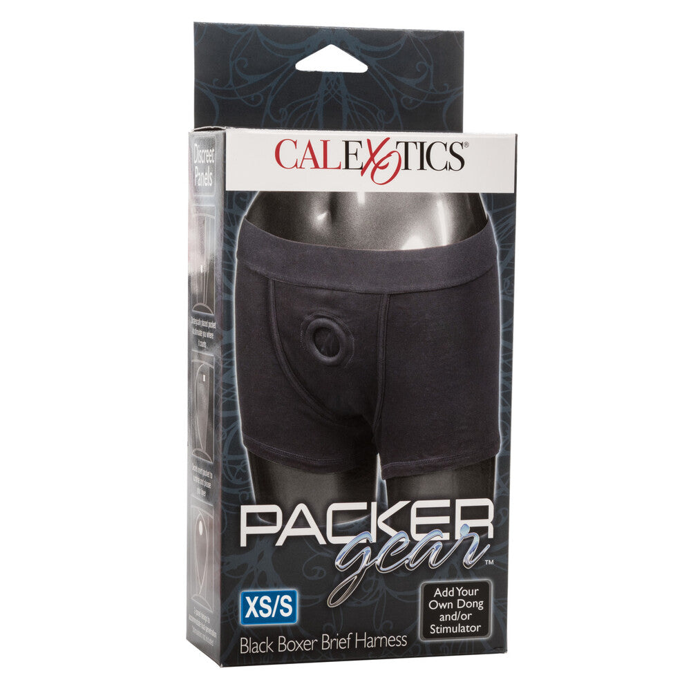 Packer Gear Boxer Harness Black Xtra Small to Small Bodyforms