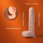 Paxton App Controlled 7.5 Inch Realistic Thrusting Silicone Dildo > Dildos > Realistic Dildos