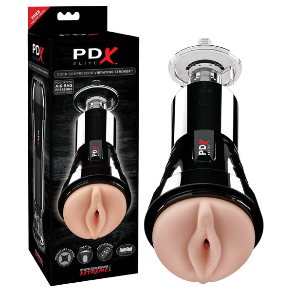 PDX Elite Cock Compressor Vibrating Stroker – Airbag Technology Male Stroker Secondary image
