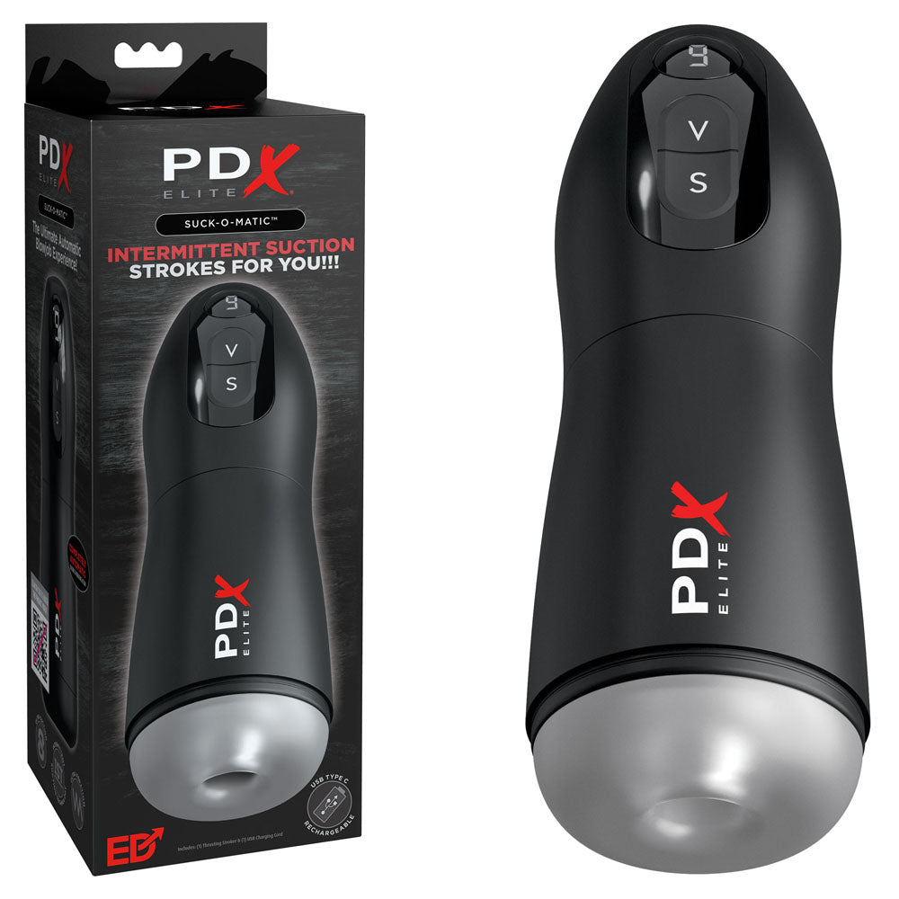 PDX Elite Suck O Matic – Suction and Vibration Stroker > Sex Toys For Men > Masturbators > Vibrating Main image