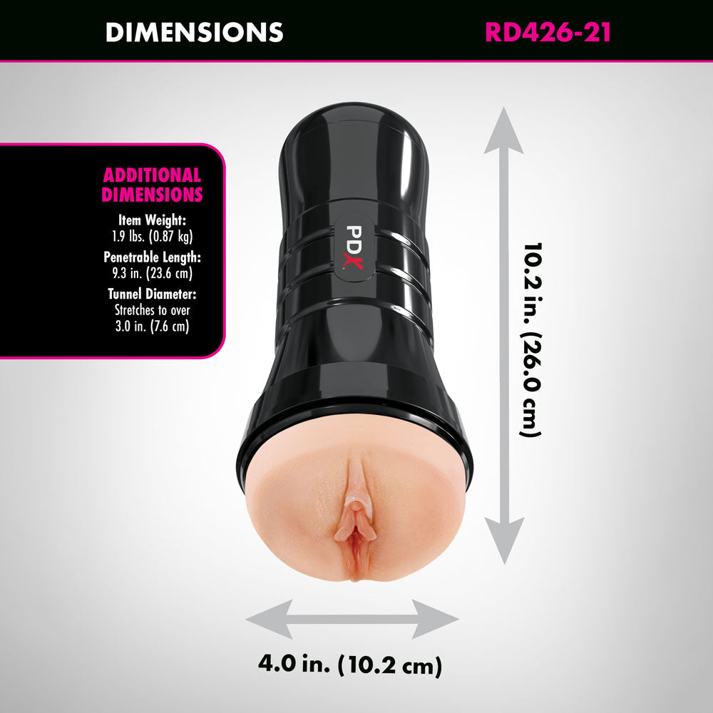 PDX Wet Pussies Super Juicy Snatch XXL – Self-Lubricating Vagina Stroker > Sex Toys For Men > Masturbators > Manual