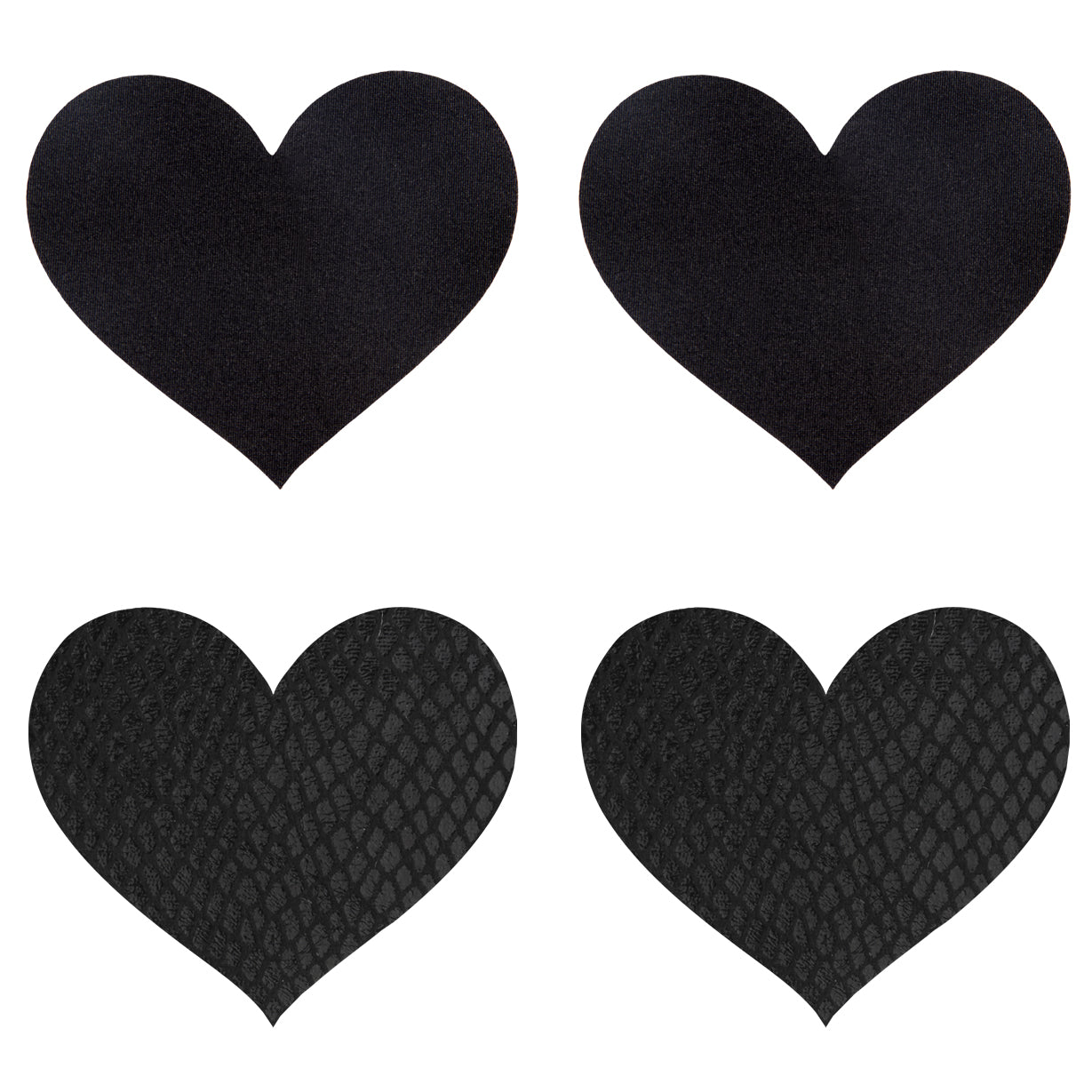 Peekaboo Pasties Black Hearts Pasties