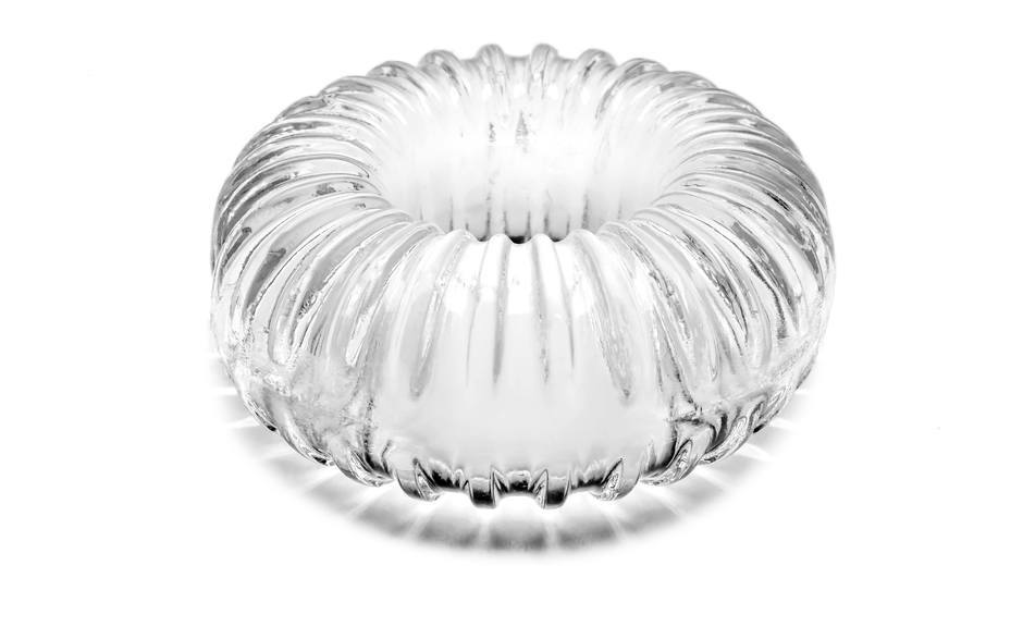 Perfect Fit Ribbed Clear Silicone Stretchy Ring – Stretchy Cock Ring Secondary image