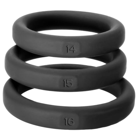 Perfect Fit XactFit Cock Ring Sizes 14 15 16 COCK RING Set