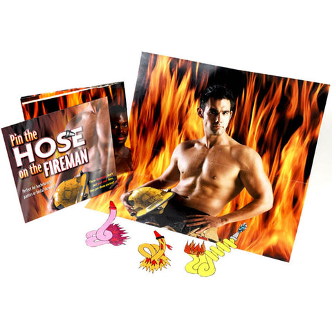 Pin The Hose On The Fireman Adult Bachelorette Game Party Multi Bachelor & Bachelorette Items