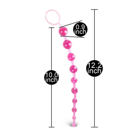 Pink Chain Of 10 Anal Beads > Anal Range > Anal Beads