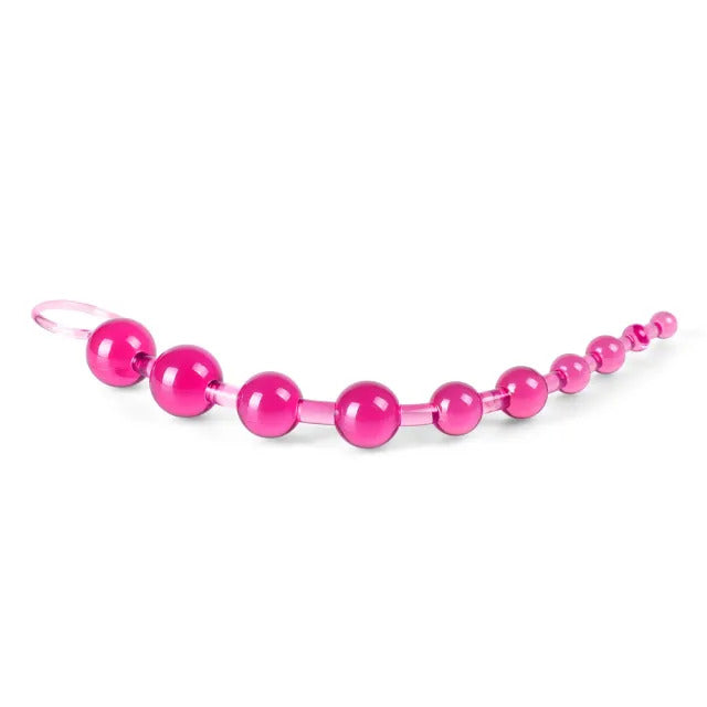 Pink Chain of 10 Anal Beads (Pink) – Anal Beads Secondary image