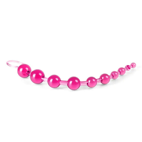 Pink Chain Of 10 Anal Beads > Anal Range > Anal Beads