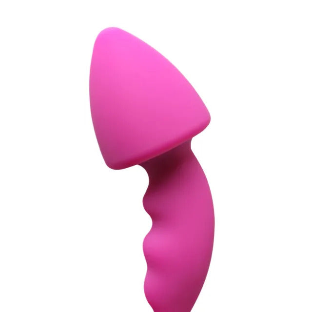 Pink Silicone Curved Comfort Butt Plug > Anal Range > Butt Plugs