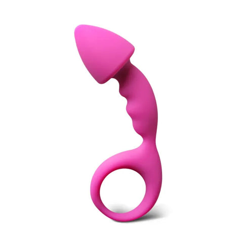 Pink Silicone Curved Comfort Butt Plug Default Title > Anal Range > Butt Plugs