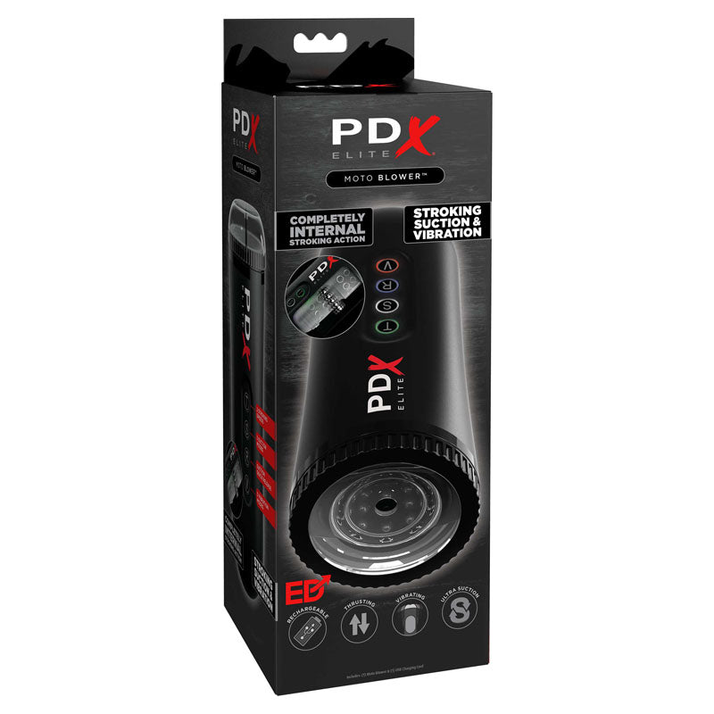 Pipedream Extreme Toyz Elite Moto Blower – Powered Suction Vibration Masturbator > Sex Toys For Men > Masturbators Premium Main image