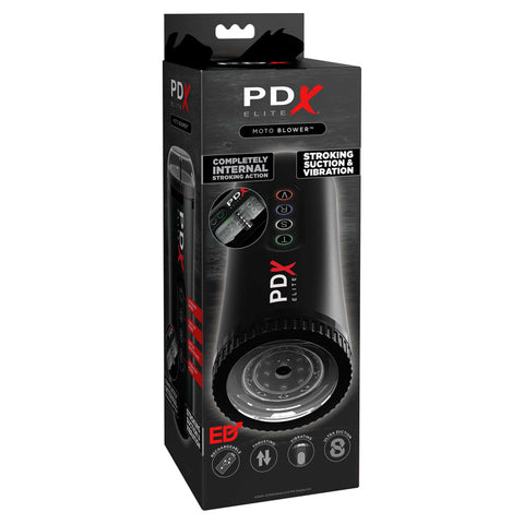 Pipedream Extreme Toyz Elite Moto Blower – Powered Suction Vibration Masturbator > Sex Toys For Men > Masturbators Premium