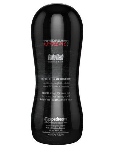 Pipedream Extreme Toyz Elite Vibrating Stroker – 6.5 Inches Stroker Pussy > Sex Toys For Men > Masturbators > Vibrating