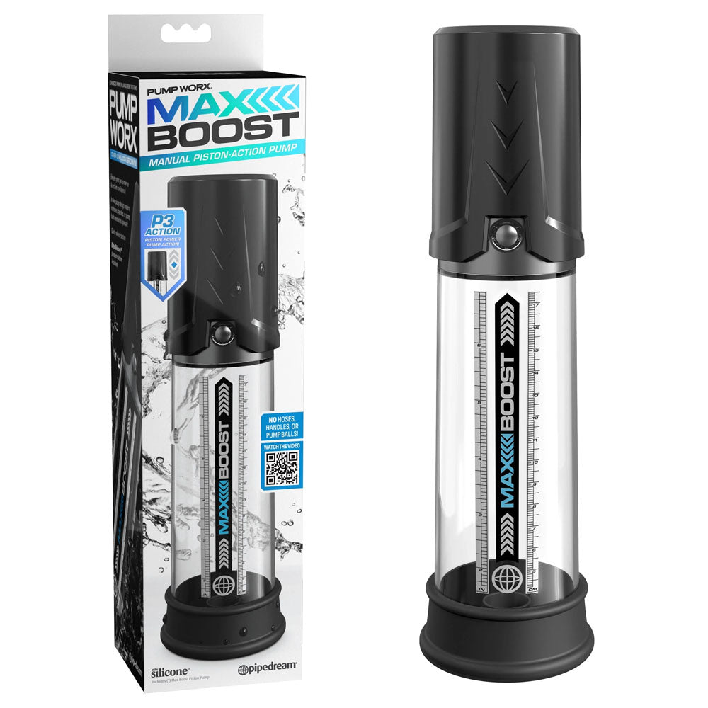 Pump Worx Max Boost – 7 Inch Insertable Penis Pump with Vacuum Pressure Technology > Pumps > Penis Pumps Electric Main image