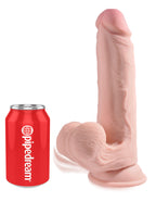 9 Inch Triple Density Silicone Dildo with Swinging Balls – Realistic Silicone Dildo > Dildos > Large Dildos