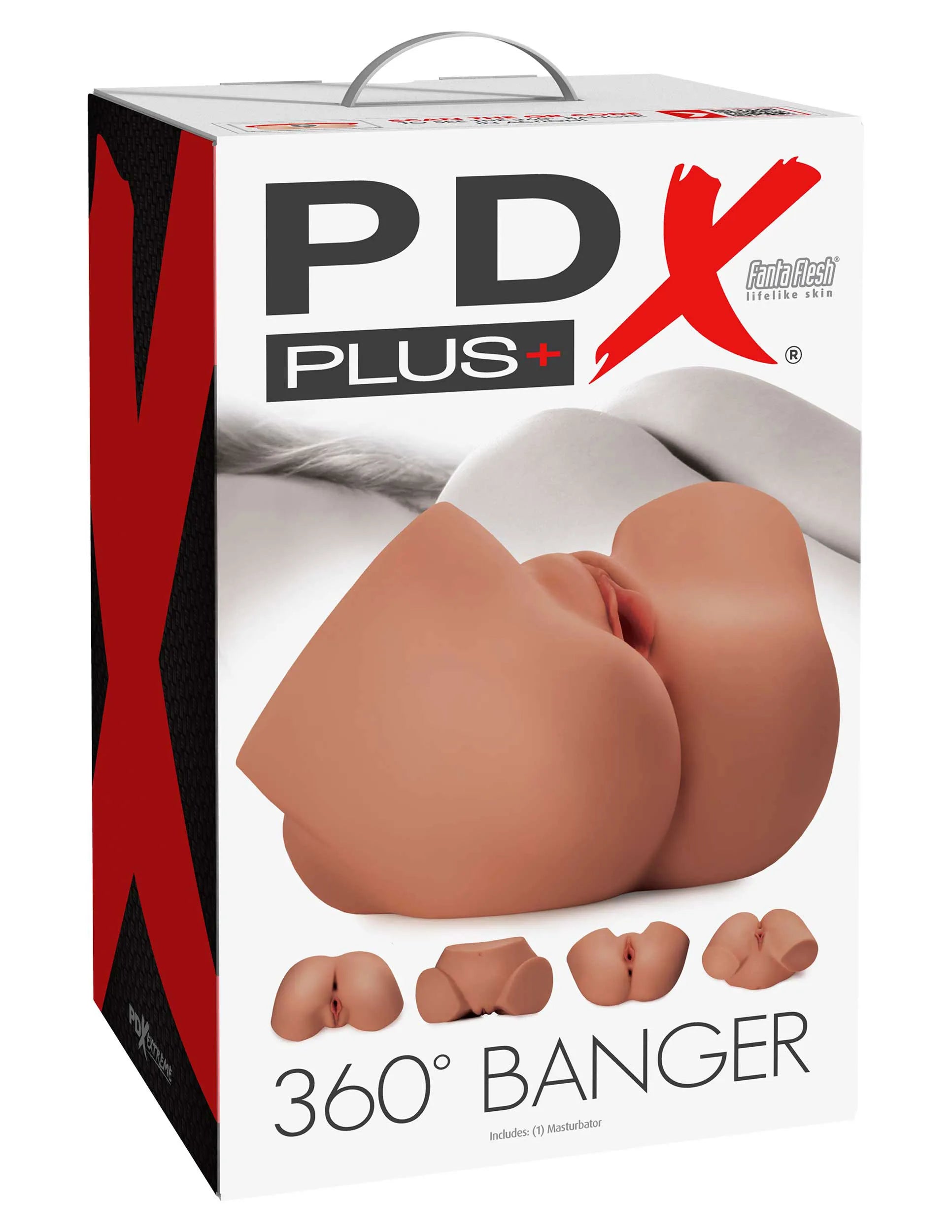 Pipedream PDX Plus 360 Degree Banger – Soft Lifelike Material Masturbator > Sex Toys For Men > Assbators