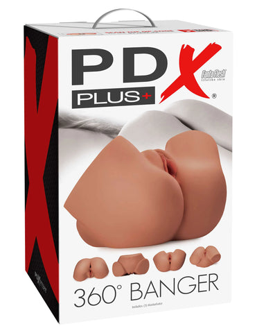 Pipedream PDX Plus 360 Degree Banger – Soft Lifelike Material Masturbator > Sex Toys For Men > Assbators