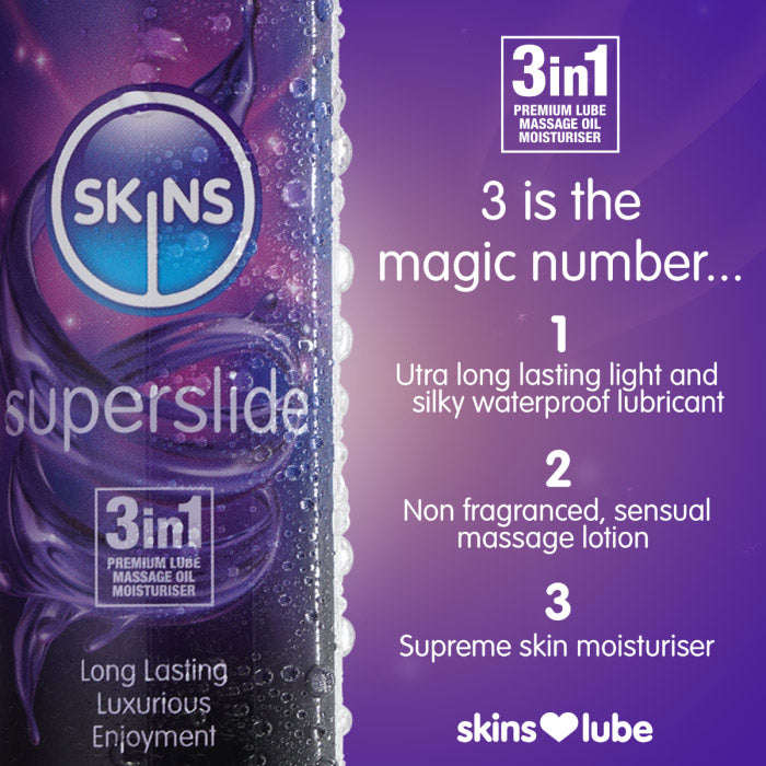 Skins Super Slide – Medical-Grade Silicone Lubricant 4.4oz > Lube > Silicone