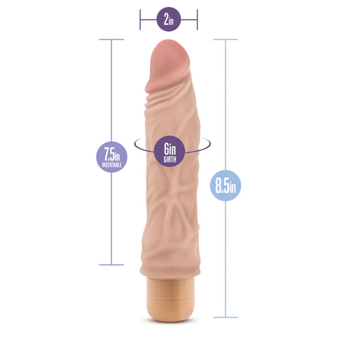 Dr Skin Cock Vibe 10 8.5 Inch Vibrating Cock in Beige > Vibrators > Realistic Vibrators