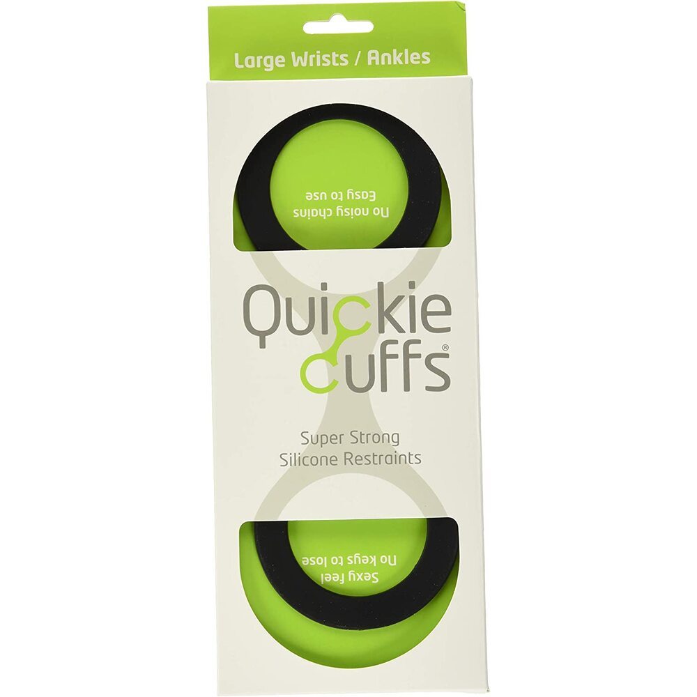 Quickie Cuffs Large Silicone Wrist Cuffs For Adults > Bondage Gear > Handcuffs