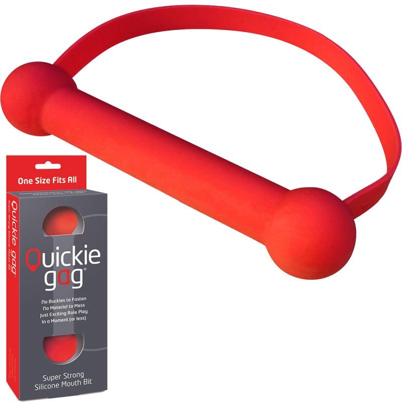 Quickie Gag Mouth Bit – Silicone One Size Fits Most Mouth Gag Secondary image