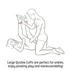 Quickie Large Soft Silicone Ankle and Wrist Cuffs Restraints > Bondage Gear > Restraints