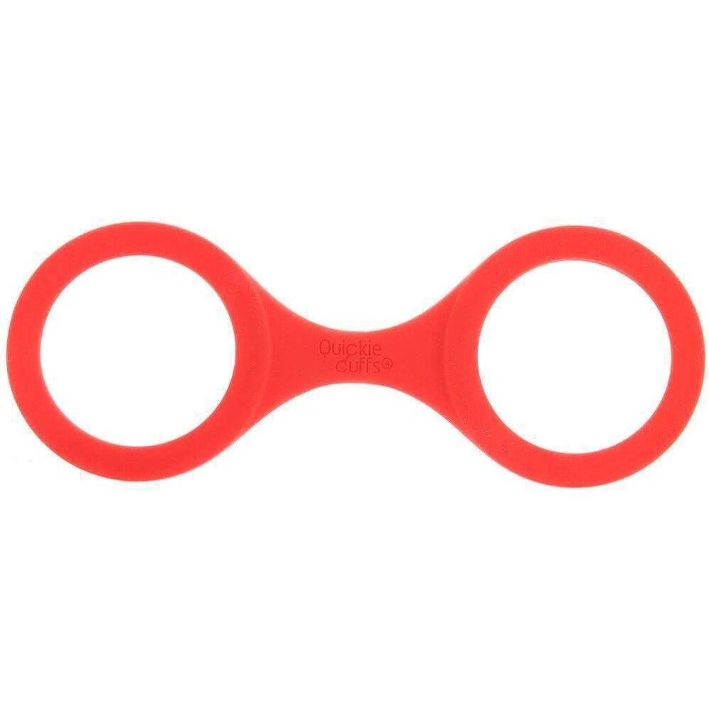Quickie Large Red Ankle And Wrist Cuffs Soft Restraints Default Title > Bondage Gear > Restraints