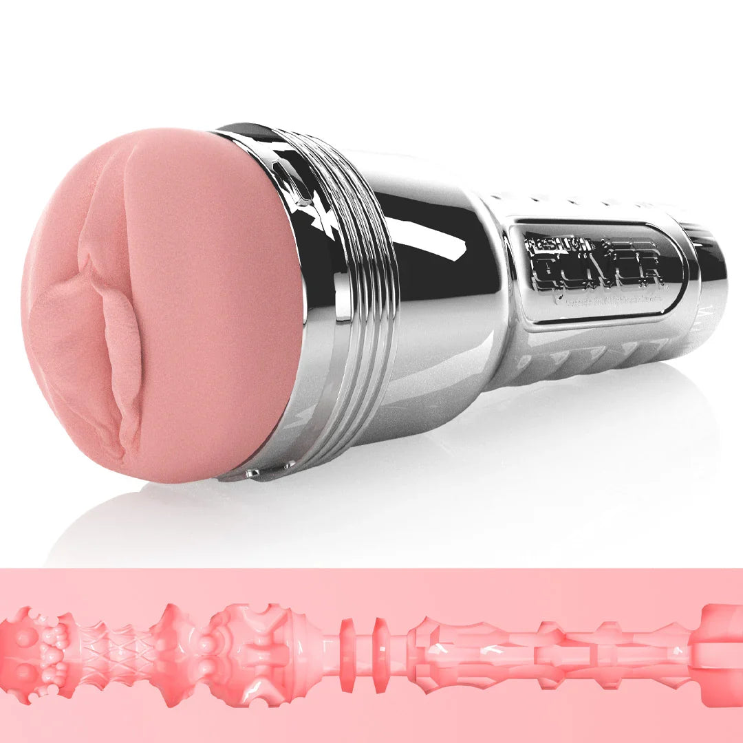 Fleshlight Quiver – Metallic Chrome Cased Vibrating Stroker > Sex Toys For Men > Masturbators > Vibrating
