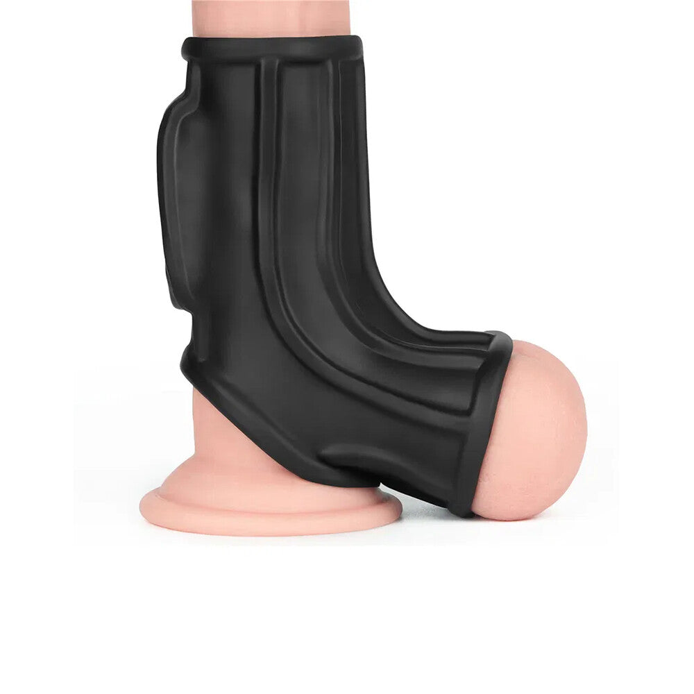 Lovetoy Ridge Vibrating Penis Scrotum Sleeve Default Title > Sex Toys For Men > Penis Sleeves