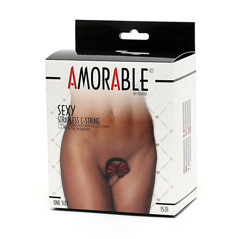 Sexy Black and Red Strapless CString > Sexy Briefs > Female
