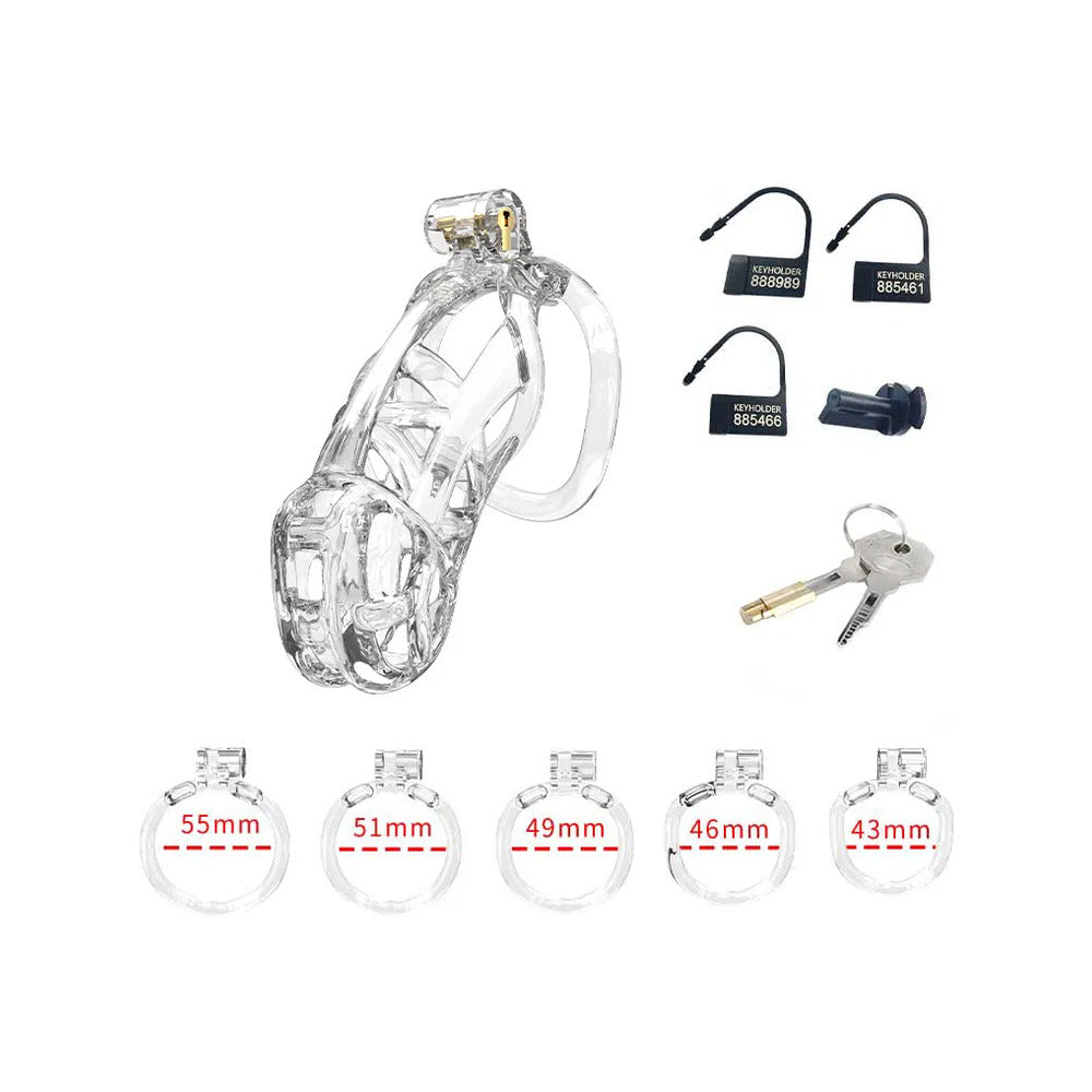 Rimba PCage PC11 Large Transparent Chastity Cage Abs Design > Bondage Gear > Male Chastity