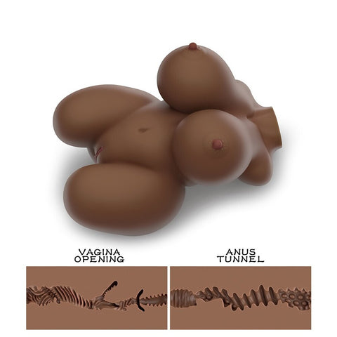Lovetoy Streetgirls Number 6 Masturbator Flesh Brown > Sex Toys For Men > Masturbators