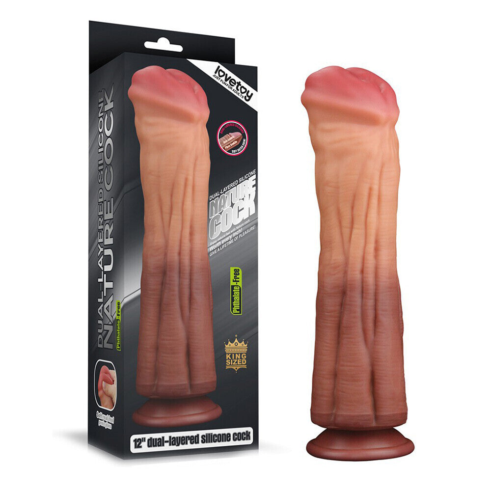 Lovetoy 12 Inch Dual Layered Silicone Horse Cock Default Title > Sex Toys > Other Dildos