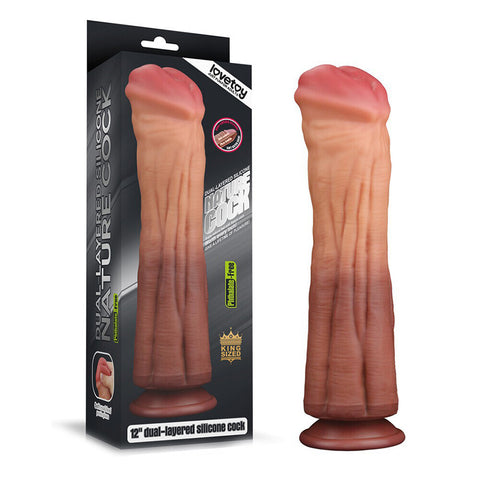 Lovetoy 12 Inch Dual Layered Silicone Horse Cock Default Title > Sex Toys > Other Dildos