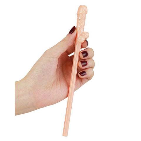 Lovetoy Pack Of 9 Flesh Pink Willy Straws Party Favors Hen And Stag Nights