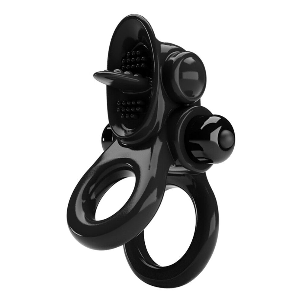 Pretty Love Passionate Vibrating Cock Ring With Tongue Default Title > Sex Toys For Men > Love Ring Vibrators
