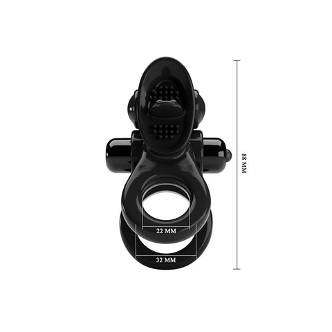Pretty Love Passionate Vibrating Cock Ring With Tongue > Sex Toys For Men > Love Ring Vibrators