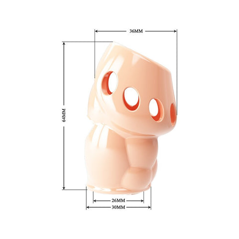 Oscar Flesh Pink Penis Sleeve Soft Stretchy Enhancer > Sex Toys For Men > Penis Sleeves