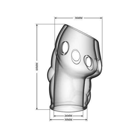 Oscar Clear Silicone Penis Sleeve Soft Stretchy Fit > Sex Toys For Men > Penis Sleeves
