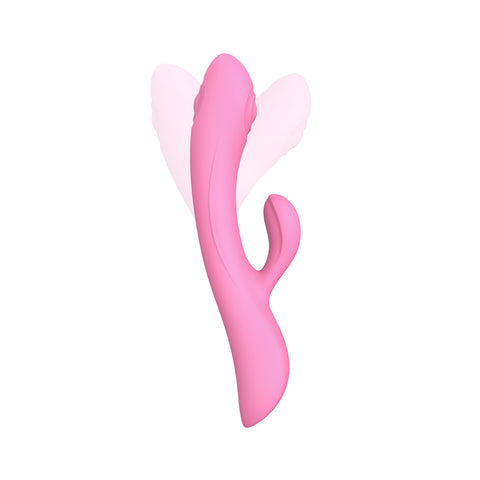 Love To Love Bunny And Clyde Tapping Rabbit Vibrator Pink VIBRATORS-RABBIT